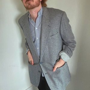 Men’s Grey 80s Vintage Blazer